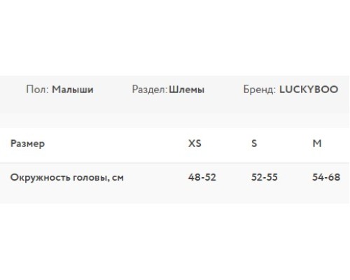 Шлем LUCKYBOO PLAY RED