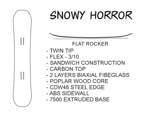 Сноуборд Snowy Horror
