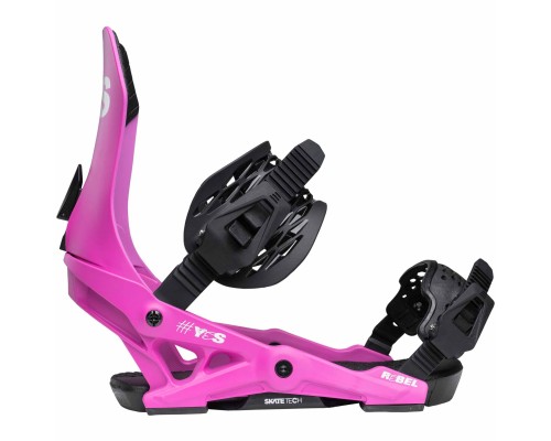 Крепления для сноуборда YES Rebel Party Pink