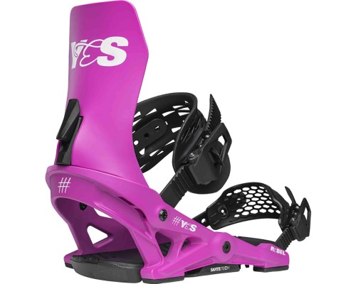 Крепления для сноуборда YES Rebel Party Pink