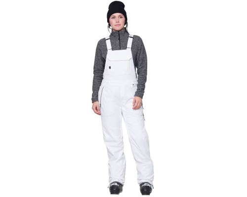 Брюки полукомбинезон 686 WMNS Black Magic Insulated BIB White GEO Jacquard