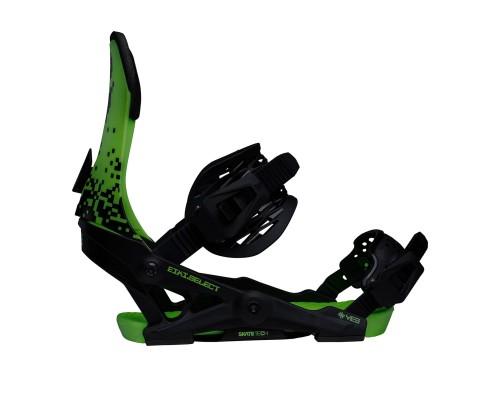 Крепления для сноуборда YES Select Eiki Green Glow