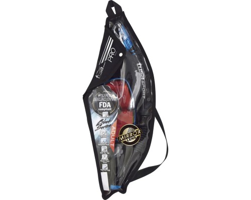 Комплект маска и трубка в сумке UCR1625PMQB FBB TUSA Sport Black Series, зерк.линзы