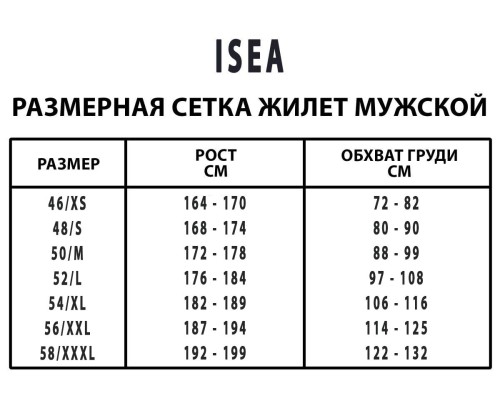 Жилет водный неопреновый ISEA VEST black