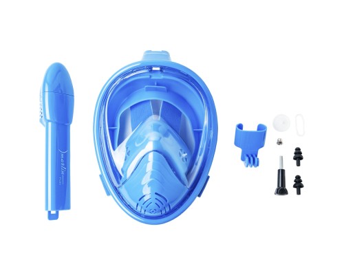 Маска полнолицевая Marlin FUN blue