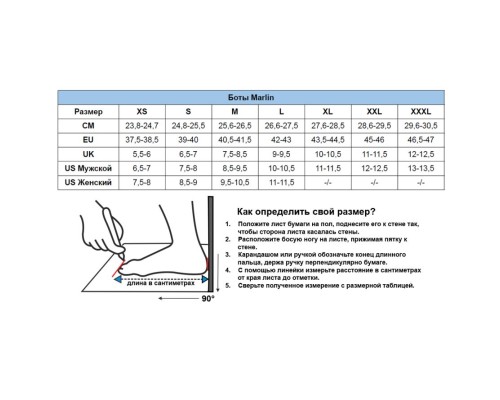 Боты неопреновые Marlin BOOTS 7 mm
