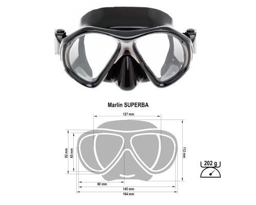 маска Marlin SUPERBA TITAN/BLACK