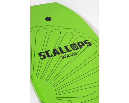 Бодиборд Scallops WAVE green