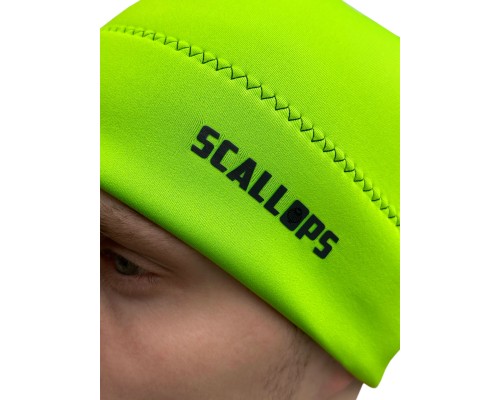 Шапка неопреновая Scallops NEO-PRO NEON Green 2mm