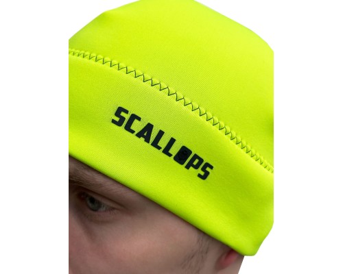 Шапка неопреновая Scallops NEO-PRO NEON Yellow 2mm