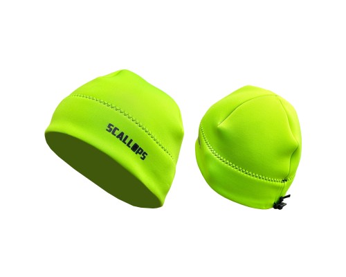 Шапка неопреновая Scallops NEO-PRO NEON Green 2mm