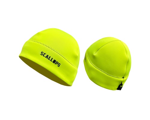 Шапка неопреновая Scallops NEO-PRO NEON Yellow 2mm