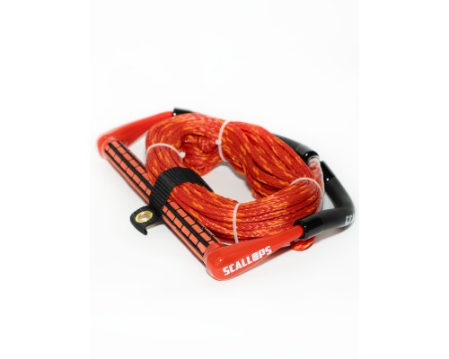 Фал с рукояткой SCALLOPS WAKE FLOW 4 секции 22.5 метра ручка 38см (red) Фал с рукояткой SCALLOPS WAKE FLOW 4 секции 22.5 метра ручка 38см (red)