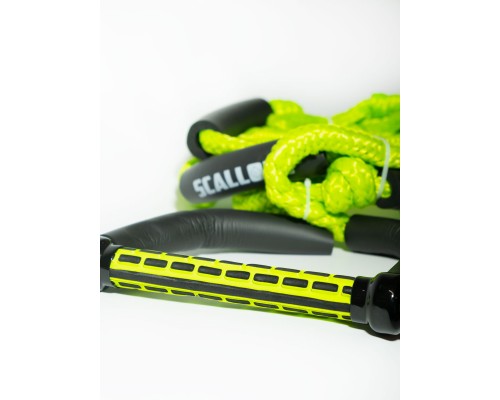 Фал с рукояткой SCALLOPS SURF 3 секции ручка 26см (green)