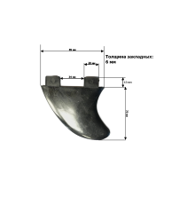 Фины плавники SCALLOPS ABS