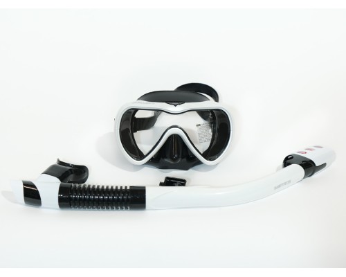 Комплект маска с трубкой SCALLOPS ROCKFISH (white)