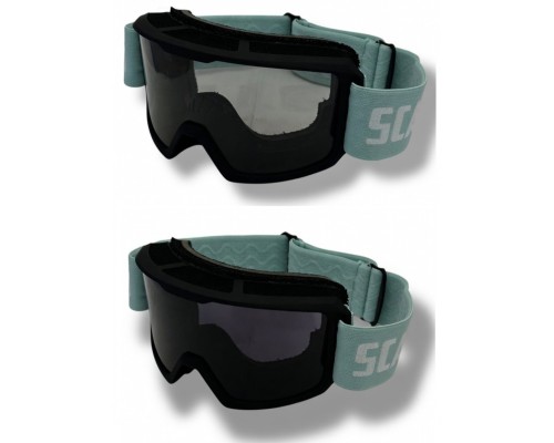 Маска плавающая для гидроцикла Scallops DLX PHOTOCHROMIC Mint/Black S1-S3