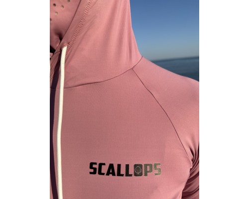 Рашгард с капюшоном SCALLOPS NO BURN arctic TERRACOTA