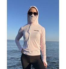 Рашгард с капюшоном SCALLOPS NO BURN arctic Light pink