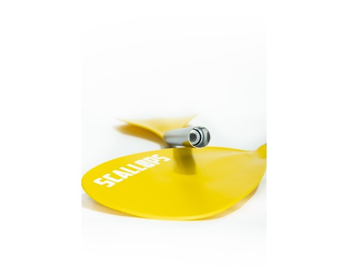Весло алюминиевое 2 лопасти Scallops SUP-1 Double blade (yellow)
