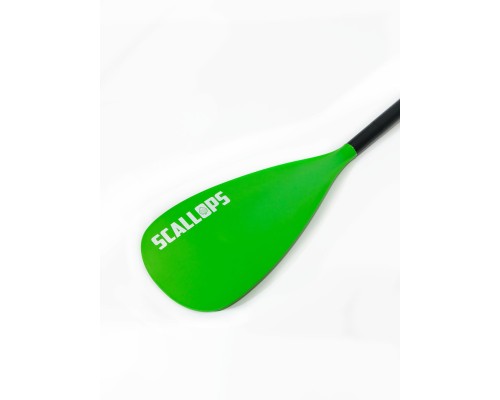 Весло алюминиевое 2 лопасти Scallops SUP-1 Double blade (green)