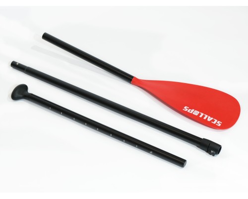 Весло алюминиевое Scallops SUP-1 (red)