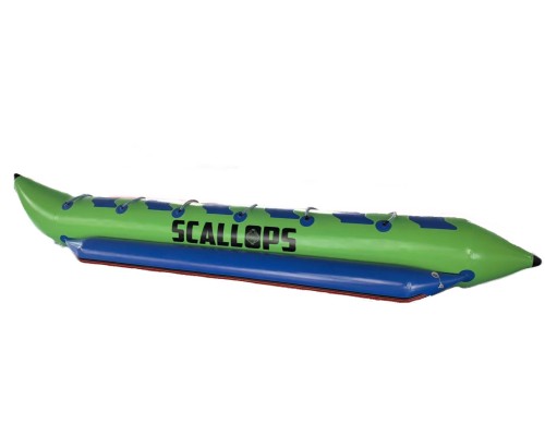 Баллон буксируемый 6 местный Scallops Banana boat green/blue