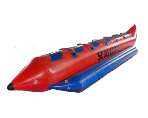 Баллон буксируемый 6 местный Scallops Banana boat red/blue