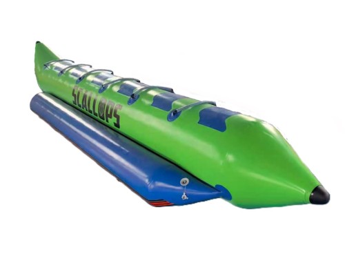Баллон буксируемый 6 местный Scallops Banana boat green/blue