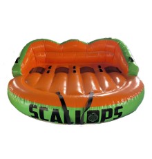 Баллон буксируемый 4-х местный Scallops Raft 4P orange/green