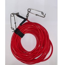 Амортизатор буя буйреп Scallops PVC float line red 15м