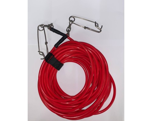 Амортизатор буя буйреп Scallops PVC float line red 20м