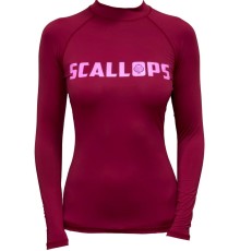 Рашгард женский SCALLOPS HYDROFIT W`S бордовый