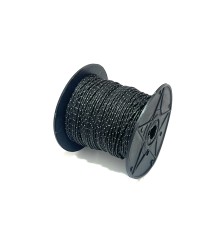 Линь Scallops Dyneema reflective rope, черный ø1,5 мм цена за 1 метр
