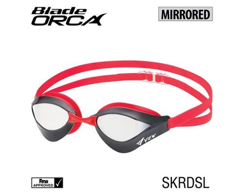  Очки для плавания VIEW Orka V-230AMR SKRDSL (зеркальные линзы)