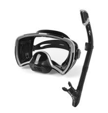 Комплект маска с трубкой с клапаном YONSUB PANORAMIC YM102 (Black)