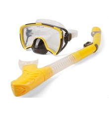 Комплект маска с трубкой с клапаном YONSUB PANORAMIC YM102 (Yellow)
