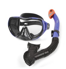 Комплект маска с трубкой с клапаном YONSUB DUAL 401 BLUE
