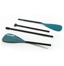 Весло алюминиевое 2 лопасти Scallops SUP-1 Double blade (lake blue)