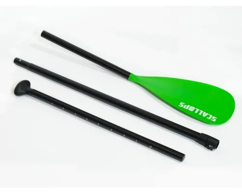 Весло алюминиевое Scallops SUP-1 (green)