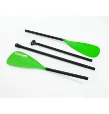 Весло алюминиевое 2 лопасти Scallops SUP-1 Double blade (green)
