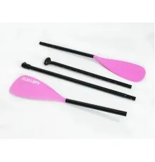 Весло алюминиевое 2 лопасти Scallops SUP-1 Double blade (hot pink)